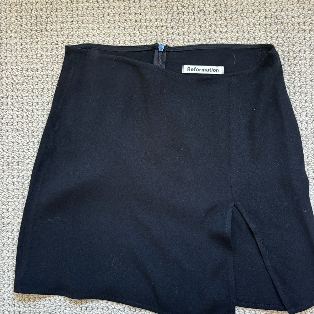 Reformation Black Mini Skirt